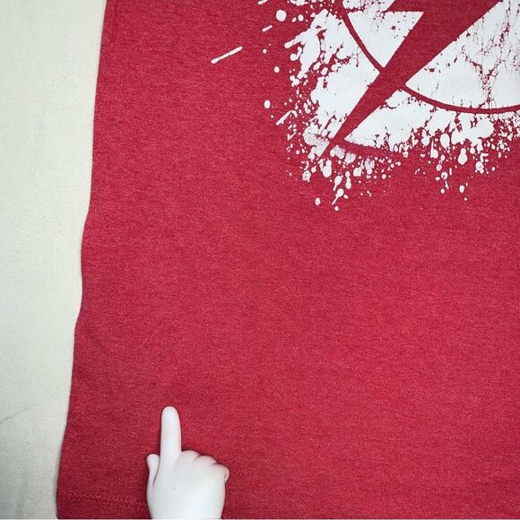 DC Comics Flash TShirt Boy’s Small Gray White Short Sleeve Athletic Tee Graphic - Picture 7 of 9